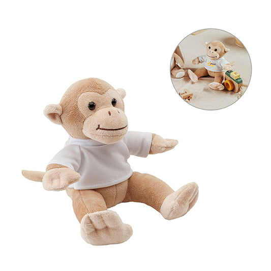 Plush Monkey Shaped Toy with T-Shirt