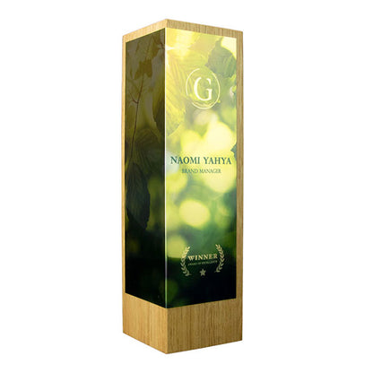 Metal Wrap Oak Column Award