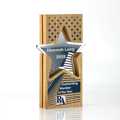 Acrylic Inset Star Award