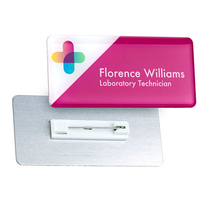 Domed Metal Name Badge