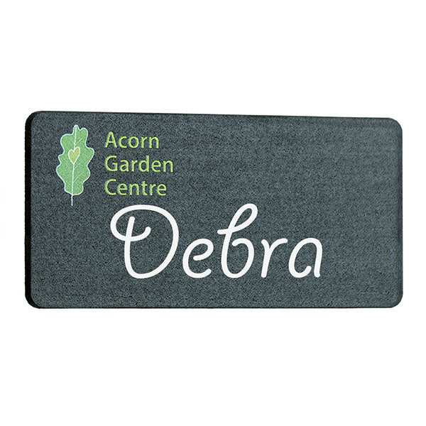 Reusable Moso Bamboo Blackboard Name Badge