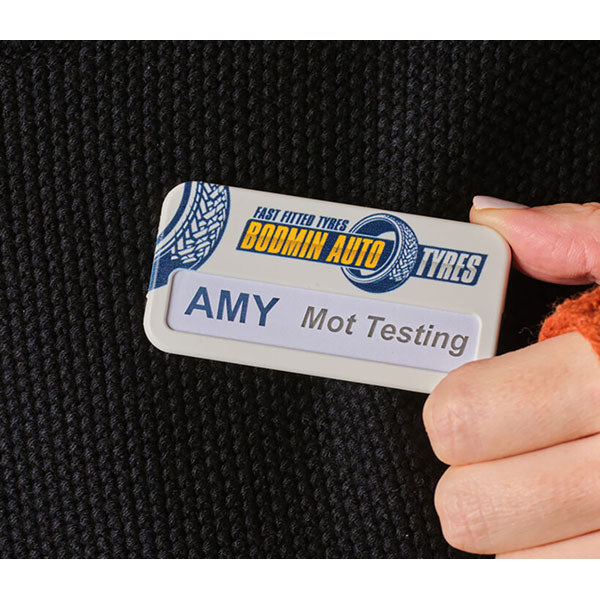 Recycled Rectangular Window Badge