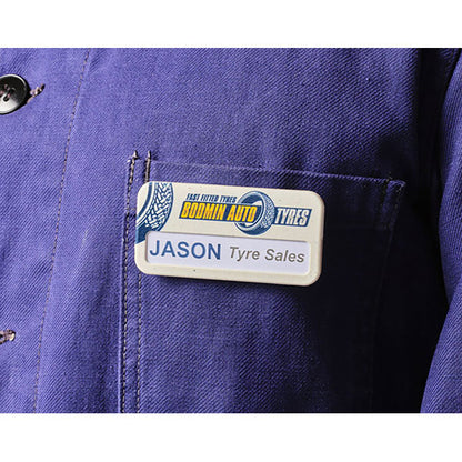 Recycled Rectangular Window Badge