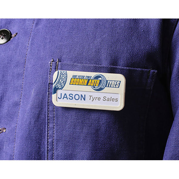 Recycled Rectangular Window Badge