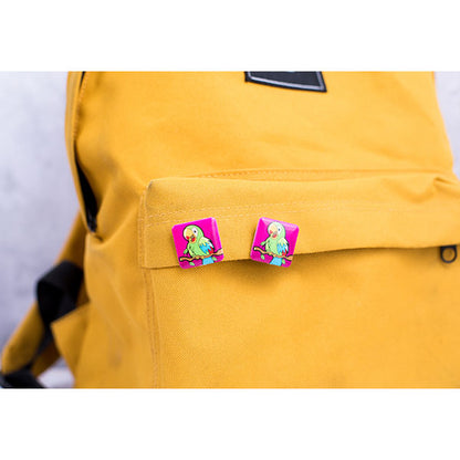 25mm Square Recycled Button Badge