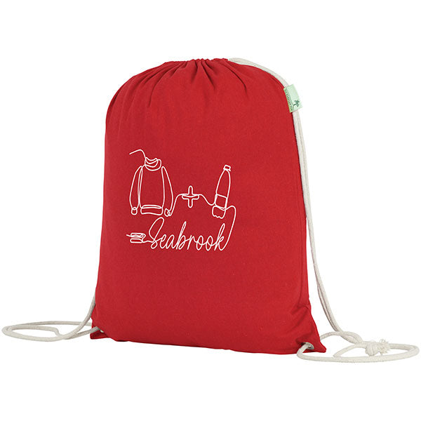 Seabrook 5oz Recycled Cotton Drawstring Bag