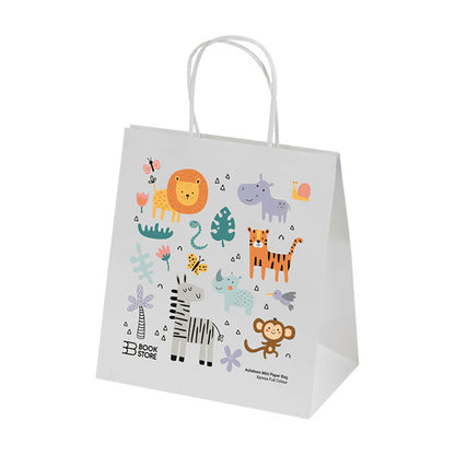 Ashdown Mini White Kraft Paper Gift Bag