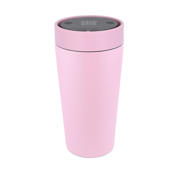 Circular Stainless Steel Travel Cup 12oz