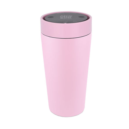 Circular Stainless Steel Travel Cup 12oz