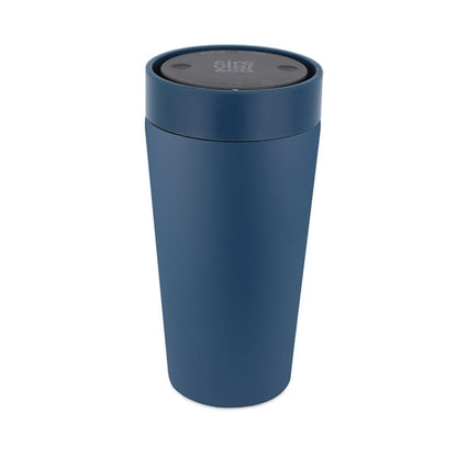 Circular Stainless Steel Travel Cup 12oz