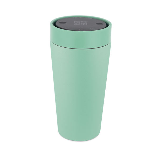 Circular Stainless Steel Travel Cup 12oz