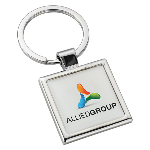 Domed Metal Key Ring