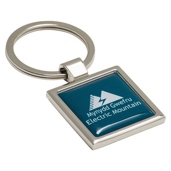 Domed Metal Key Ring