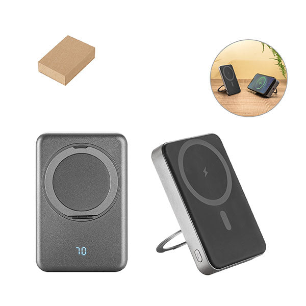 Magnetic 10000mAh Recycled Powerbank with Stand