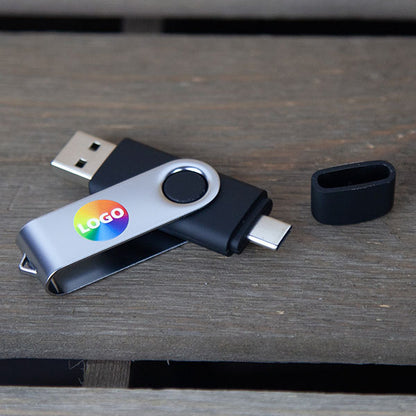 Dual Twister 8GB USB Flash Drive
