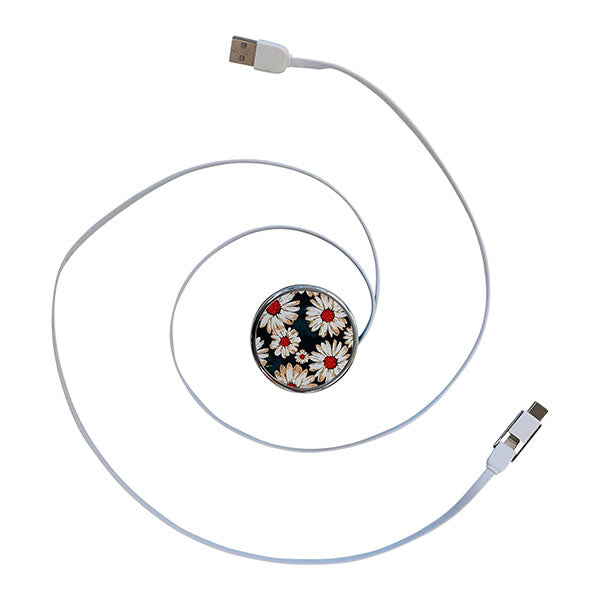 Circular Retractable Charging Cable